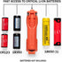 Thyrm CellVault-18 Rechargeable Battery Storage, Waterproof for 18650, 18350, CR123 Batteries, Made in USA