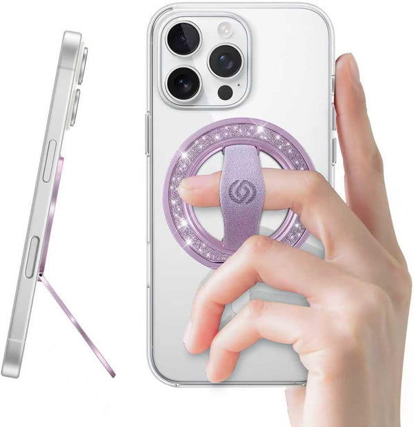 EWA MagOne Cell Phone Grips, Phone Ring Holder Grip Stand, Stylish Twinkle Finger