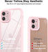 iPhone 11 Case Clear, Transparent Hybrid Phone Case with Hard Plastic & Soft Silicone Bumper, Light Pink, Non Yellowing