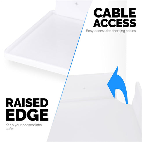 9" Small Corner Shelf Mount, Adhesive & Screw in, for Speakers, Cameras, Baby Monitors, Plants, Books Electronics