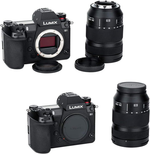 (2 Packs) Body Cap and Rear Lens Cap Kit for Leica L Mount Cameras, fit Panasonic S5II DC-S5M2 S1 S1R S1H