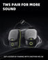 GOTOOLZ 5.4 12Hrs IPX7 Wearable Bluetooth Speaker, Bluetooth Clip On Wireless Speaker with Mic, TWS Function, Playtime