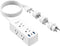 European Travel Plug Adapter, Olcorife Power Strip with 6 Outlets, 3 USB Ports, 5ft Extension Cord