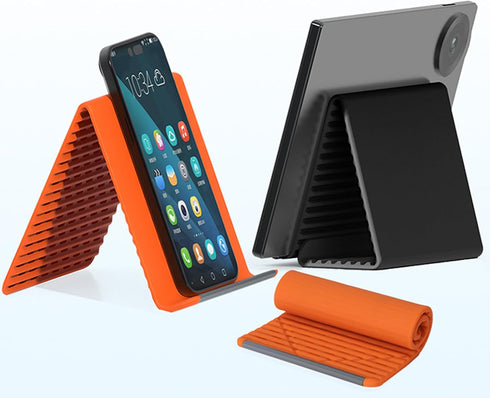 Generic Flexible Silicone Aluminum Phone Holder Stand,Foldable Cell Phone Holder, Portable Bendable Freely