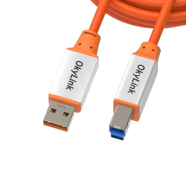 OkyLink USB 3.2 Gen 2 (10Gbps) A to B Cable 10ft (3