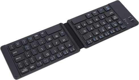 Hilitand Foldable Bluetooth Keyboard - Ultra-Slim Silent Rechargeable Compact Ergonomic Mini for iOS and Android