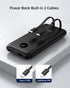 Portable Charger, 2-Pack 10000mAh Power Banks, 15W Fast Charging Battery Pack with Cords for iPhone, Galaxy, Pixel