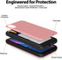 GOOSPERY Magnetic Secure Bumper Case for iPhone Xs/X, Card Holder Wallet, Dual Layer Protection with Sticky Mirror