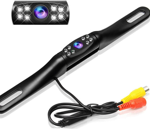 Kairiyard License Plate Backup Camera, Waterproof 170 View Rear View Reverse Camera Night