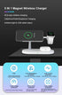 5 in 1 Magnetic Wireless Charging Stand, 15W Fast Mag-Safe Charging Station for iPhone 15/14/13/12, iWatch, Airpods