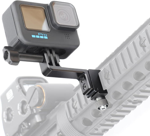 SEASKY GM02 Aluminum Metal Gun/Airsoft Picatinny Rail Mount Bracket for Gopro Hero 12/11/10/9, Sports Camera Accessories