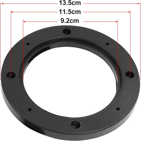 uxcell Pair Universal 4" Car Speaker Spacer Adapter Bracket Holder, Black