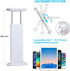 ZUSLAB Adjustable Universal Gooseneck Bed Lazy Holder Stand Mount - Flexible Arm 360 Mount Clip Bracket White