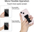 Universal Finger Strap Phone Grip Holder for Hand, Compatible with Most Smartphones (PU Black) - 2Pack Finger Selfie