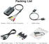RCA Svideo to HDMI Converter with HDMI Cable, RCA S-Video HDMI Converter, CVBS Composite AV to HDMI Converter