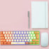 Lovskoo 61 60 Keys Gaming Keyboard Wired Mechanical Keyboard Percent Keyboard Portable Light Up Keyboard for Computer