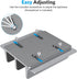 OMOTON Updated Dock Version Vertical Laptop Stand, Adjustable Desktop Holder for MacBook/Surface/Samsung/HP/Dell/Chrome