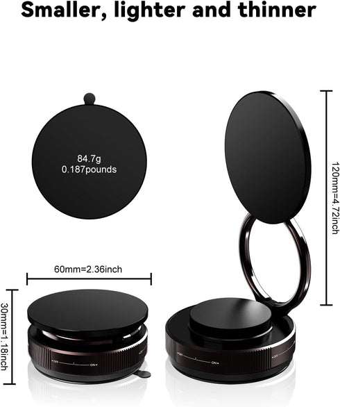 UOBODER 360 17 16 Vacuum Magnetic Phone Holder, Magnetic Suction Phone Mount for MagSafe Case, Hands-Free Suction Cup