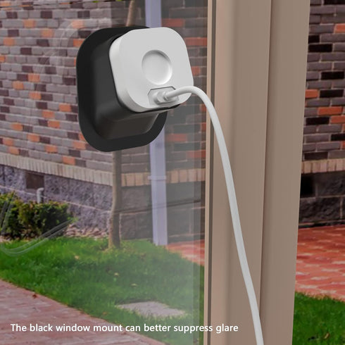 Pack of 2 Angled Window Mount for Blink Mini Camera, 20 Degrees Tilt (Black)