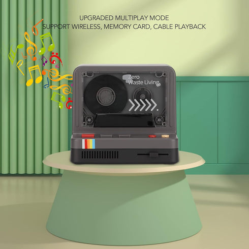 VBESTLIFE Bluetooth Cassette Player - Portable Stereo Tape Retro Speaker with Dual Magnetic Speakers, Bluetooth, Memory
