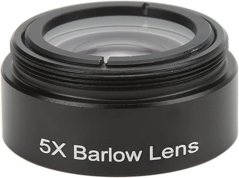 Extra Objective Lens, Clear Optical Glass 5X Microscope Camera Lens for Astronomy Lovers