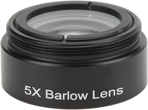 Extra Objective Lens, Clear Optical Glass 5X Microscope Camera Lens for Astronomy Lovers