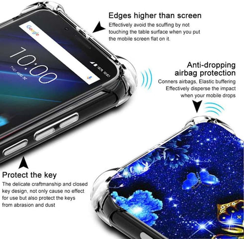 Samsung Galaxy A35 5G Case, TPU Soft Rubber, Reinforced Anti-Fall Cover, Butterfly Design