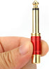 MOBOREST - 1/4 in to RCA Female Pure Copper Adapter, 6.35mm Mono TS Plug Male to RCA Female Audio Adapter