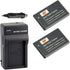 DSTE 2X IA-BP90A BP-90A Battery + DC119 Travel and Car Charger Adapter for Samsung HMX-E10 Series Cameras