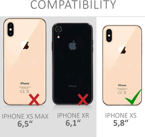 kwmobile TPU Silicone Case for Apple iPhone Xs, Soft Finish Phone Cover in Light Lavender