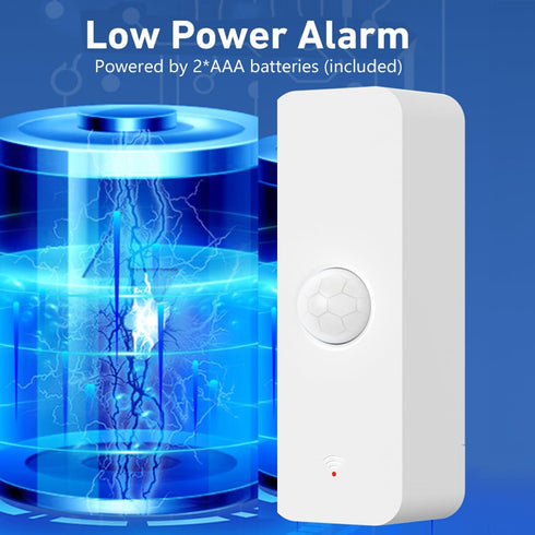 Smart PIR Motion Sensor: WiFi Motion Detector with App Notification Alerts, Wireless Contact Sensor for Home Security,