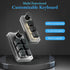 USB Mini Keypad, Customized Knobs Red Switch Macro Keyboard, Ergonomic Plug and Play for Desktop PC (6 Keys with 1 Knob)