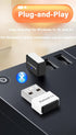USB Bluetooth 5.3 Adapter for PC Supports Windows 11/10/8.1/7,Plug &Play For Win11/10, Mini 5.3+EDR Bluetooth Dongle Receiver&Transmitter for PC,Laptop,Keyboard,Mouse,Headsets,Speakers (Black)