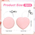 XIHIRCD 4pcs Macaron Phone Screen Cleaner, Round & Heart Shaped Cute Cell Phone Screen Wipe Pendant Keychain Lens