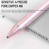 AICase Stylus Pens for Touch Screens, 1.45mm High Precision and Sensitivity Point IPad Pencil Fine Point Active Smart Digital Pen for Tablet Work at iOS and Android Touch Screen (Rose Gold Pink)