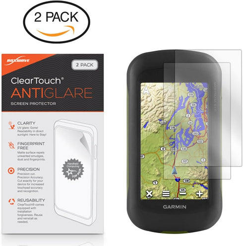BoxWave Screen Protector for Garmin Montana 610t, ClearTouch Anti-Glare (2-Pack), Anti-Fingerprint Matte