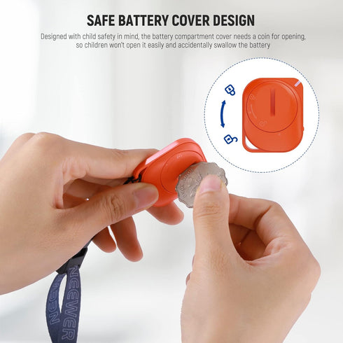 NEEWER Wireless RT116 Bluetooth Remote Camera Shutter Release Control with Lanyard for iPhone, iPad, Android