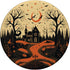 Halloween Vintage House Pumpkins Horror Spooky Bats Moon PopSockets Standard PopGrip