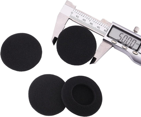 2 Inch Foam Pad EarPad Cover, Compatible with Sony Sennheiser Philips Headphones, 5 Pairs, Black