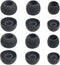 Silicone Ear Tips Replacement for True Wireless Earbuds, Fit 4.5mm-6mm Nozzle, 6 Pairs LMS Black
