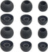 Silicone Ear Tips Replacement for True Wireless Earbuds, Fit 4.5mm-6mm Nozzle, 6 Pairs LMS Black