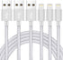 Ximytec 10ft Mfi-Certified iPhone Charger Cable 3-Pack, Nylon Braided USB Cord for iPhone 12/11/XS/XR/X/8/7/6/5/iPad -