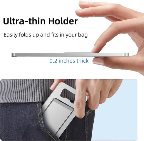 JYWYBF Durable Aluminum Phone Holder with Bottle Opener, Flat iPhone Stand for Desk, Cell Phone Stand for Travel