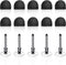 Bopomofo 10 Rubber Tips+5 Transparent Disc Trips,High Precision and High Sensitivity Stylus Replacement