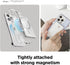 elago Clear Magnetic Card Holder Compatible with MagSafe for iPhone 15/14/13/12 Series - Durable Polycarbonate