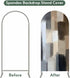 Jnbasdffb 6 Modern Grey Brown Wedding Arch Cover, Stretchy Spandex Arch Backdrop Stand Covers FT, Abstract Oil Painting