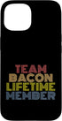 Team Bacon Lifetime Member Tees Team Bacon Lifetime Member with Retro 70s Vintage Look Case for iPhone