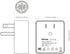 Nekmit Dual Port Ultra Thin Flat USB Wall Charger, Smart IC, Black