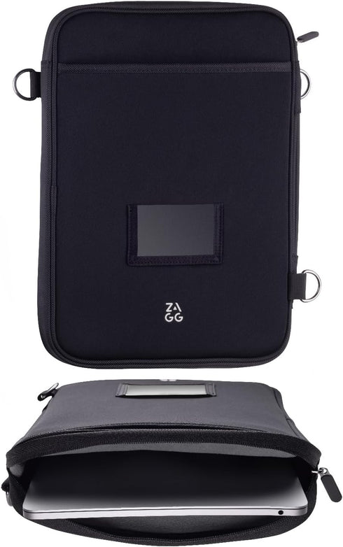 ZAGG 11+ Protective Laptop Sleeve with Pouch, Water-Resistant Neoprene Case for 11-13 Inch Tablets and Laptops