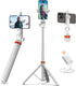 EUCOS 62" Tripod for Phone, Newest Selfie Stick Tripod with Remote, Lightweight Portable Cell Phone Tripod